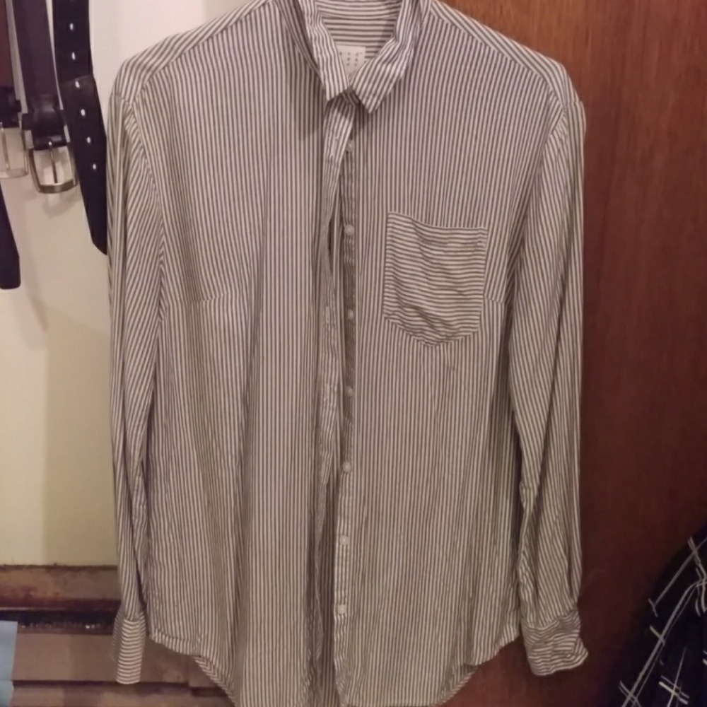 Striped button down shirt